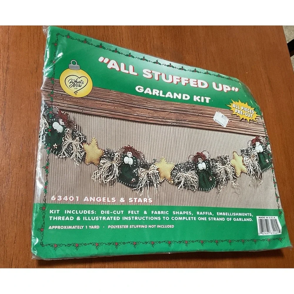 NEW All Stuffed Up Garland Kit #63401 Angels & Stars Garland Kit New & Sealed